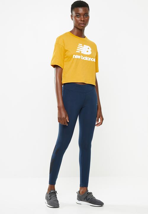 New Balance  - Future icons stacked tee - yellow 