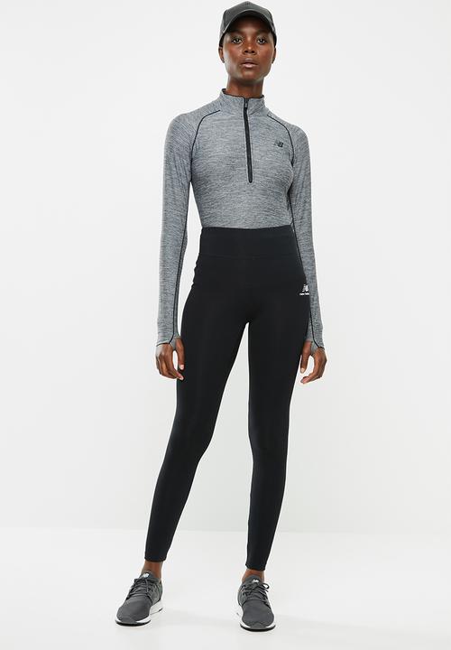 New Balance  - Essential stacked logo legging - black