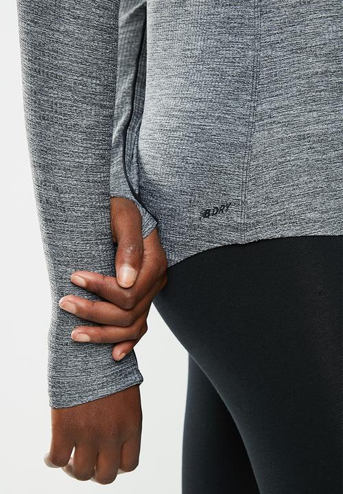 New Balance  - Transfor, half zip jacket - black & grey 