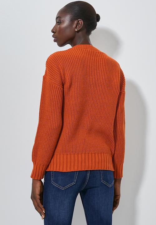 Superbalist - Cable knit jumper - orange