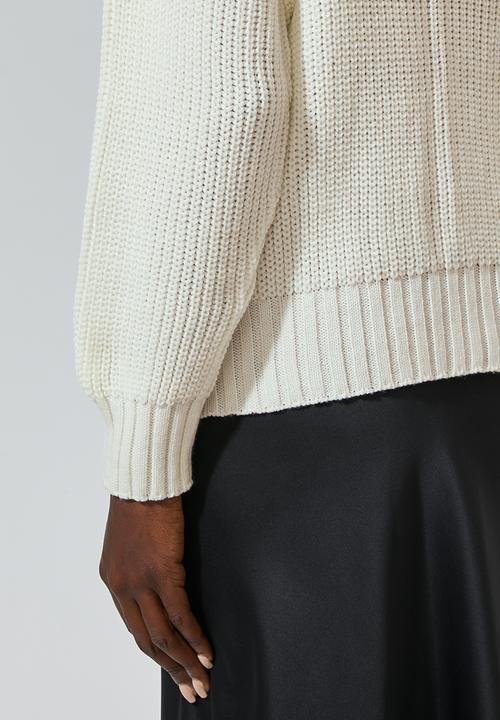 Superbalist - Cable knit jumper - cream