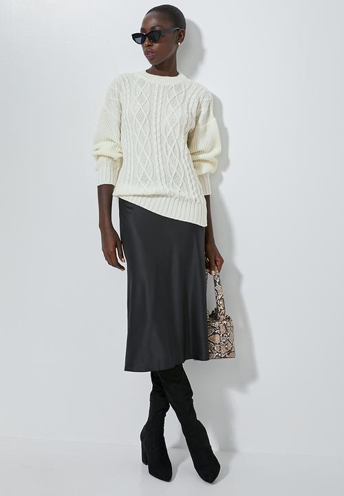 Superbalist - Cable knit jumper - cream