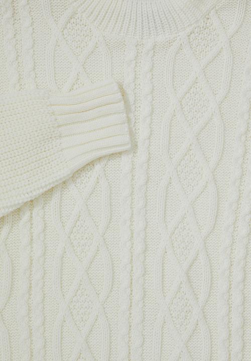 Superbalist - Cable knit jumper - cream