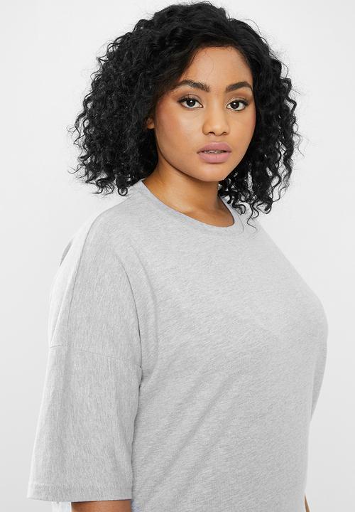 Missguided - Curve T-shirt jogger co-ord set - grey