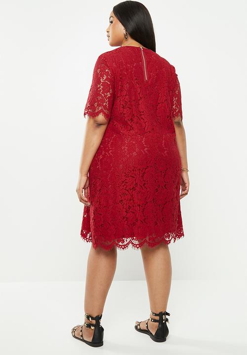 Glamorous - Red lace tunic - red