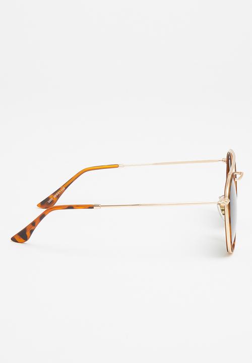 Superbalist - Lucky sunglasses - gold & green