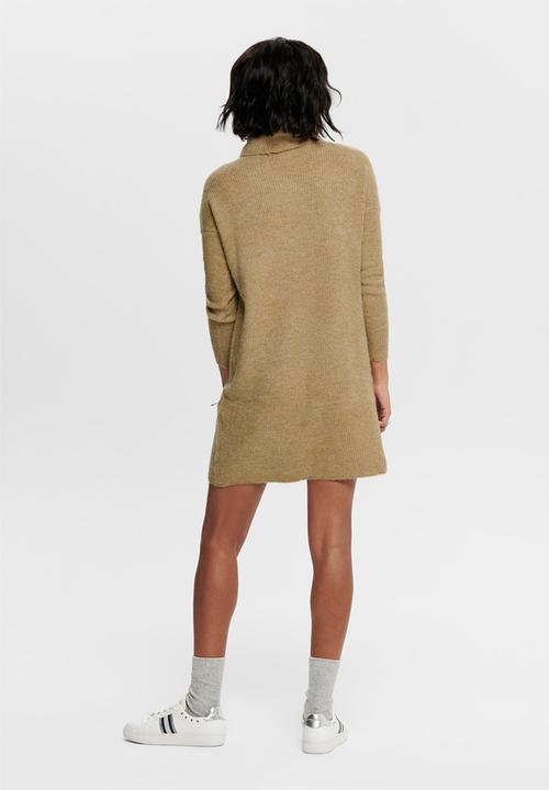 ONLY - Jana cowlneck dress - brown 