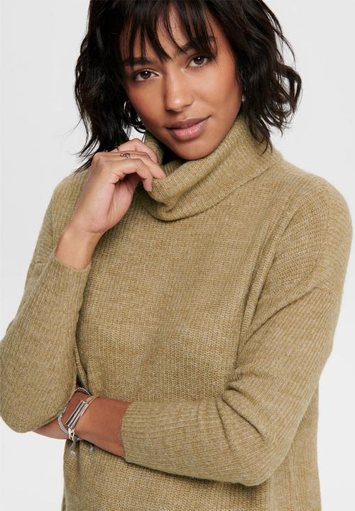 ONLY - Jana cowlneck dress - brown 