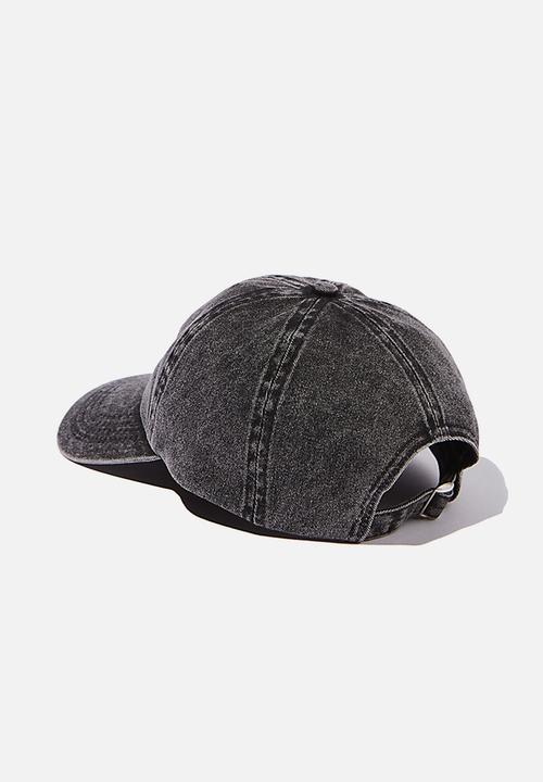 Rubi - Kaia cap - black snow wash denim