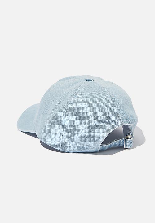 Rubi - Kaia cap - denim cream top stitch