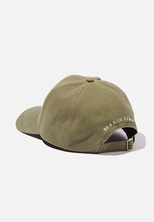 Rubi - Selina structured cap - khaki be a nice human