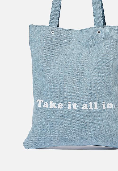 Rubi - Take it all in tote - denim