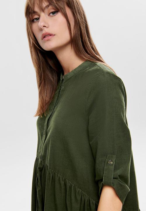 ONLY - Chicago corduroy dress - khaki