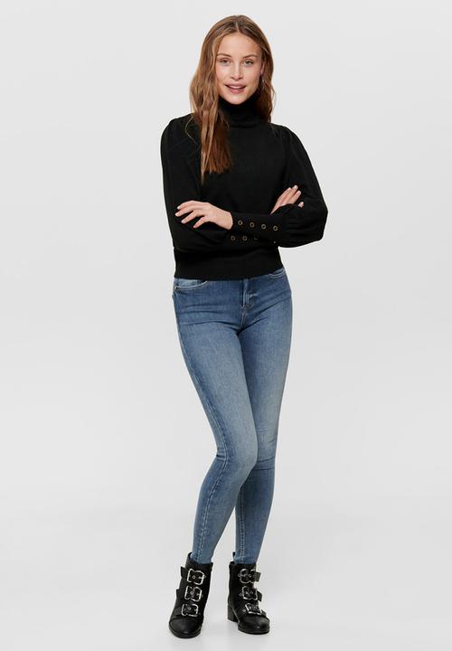 ONLY - Julia rollneck pullover - black