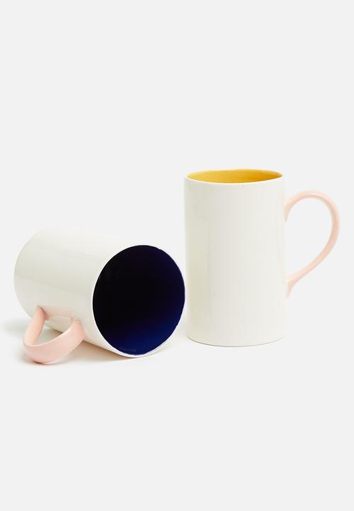 Urchin Art - Lizzy mugs set of 2 - multi 