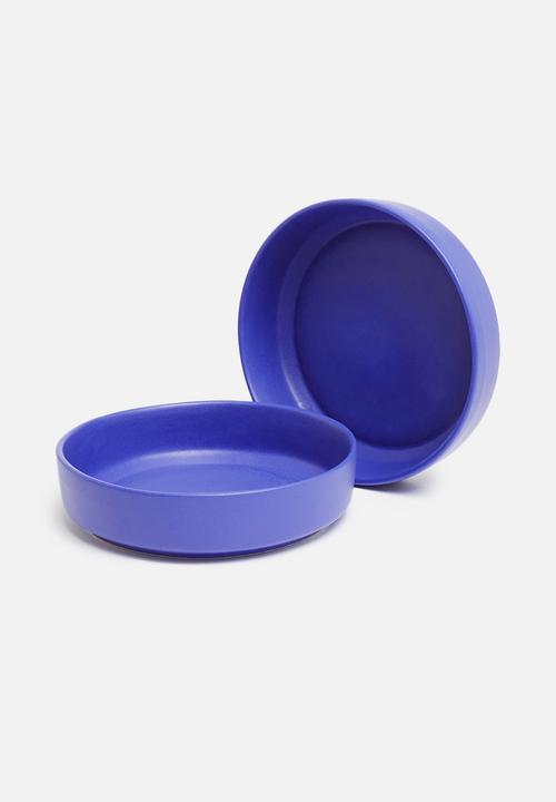 Urchin Art - Sam bowl set of 2 - blue 