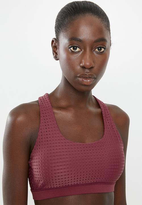 Cotton On - Workout cut out crop - rose laser