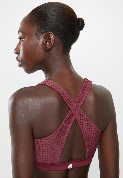 Cotton On - Workout cut out crop - rose laser