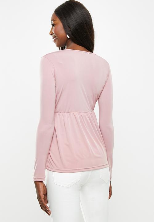 Superbalist - Maternity mock wrap - pink 