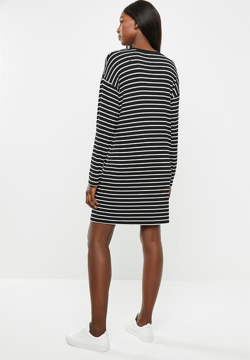 Superbalist - Maternity Long sleeve tee dress - stripe