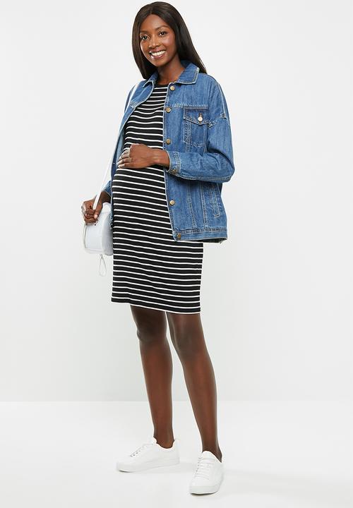 Superbalist - Maternity Long sleeve tee dress - stripe