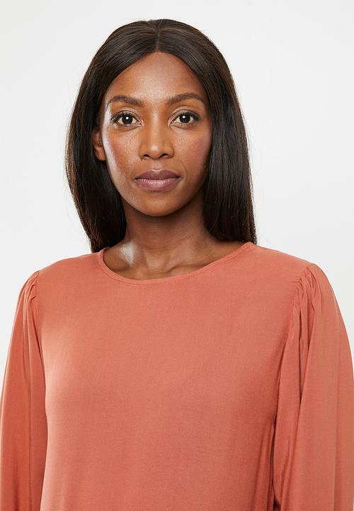 Superbalist - Maternity Tier midi dress - rust