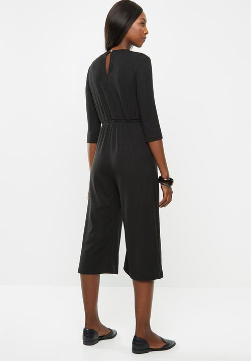 Superbalist - Maternity Tie front jumpsuit - black
