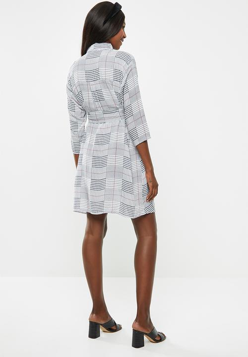 Superbalist - Maternity Belted shirt dress - check