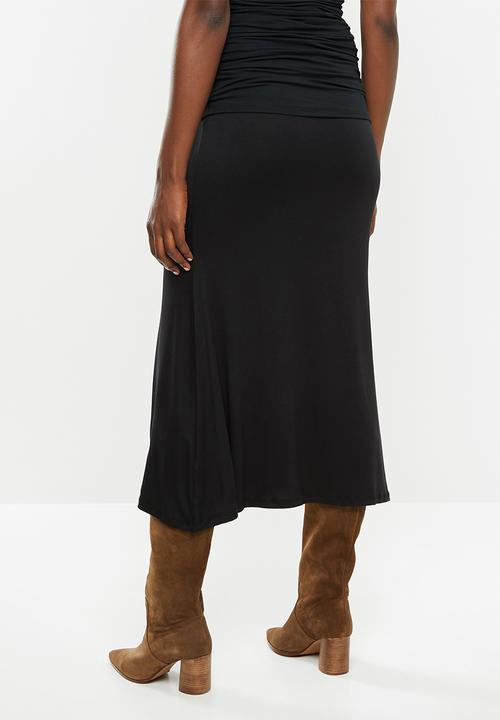 Superbalist - Maternity knit midi skirt - black