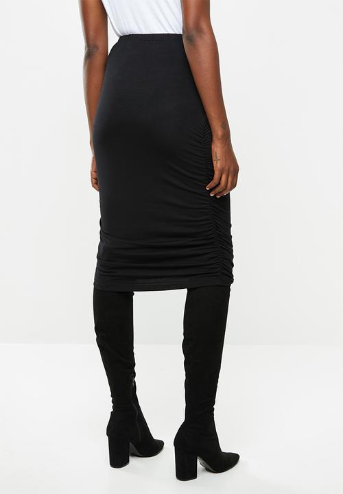 Superbalist - Ruched maternity skirt - black