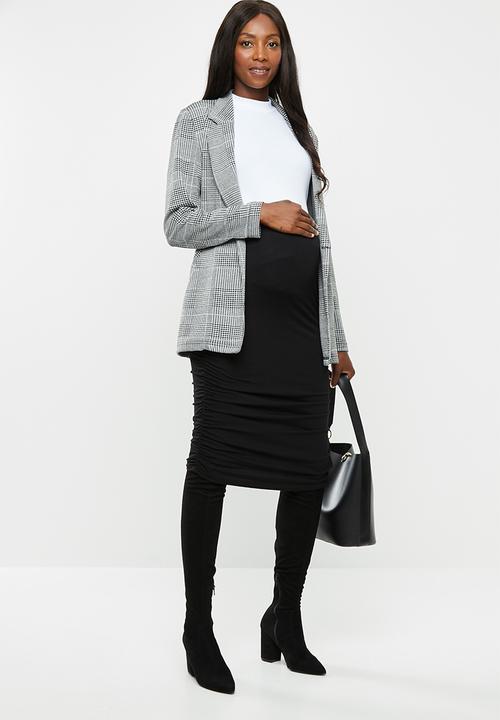 Superbalist - Ruched maternity skirt - black
