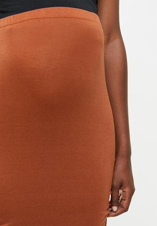 Superbalist - Ruched maternity skirt - rust