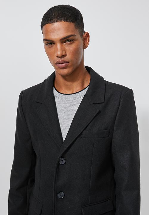 Superbalist - Smart overcoat - black