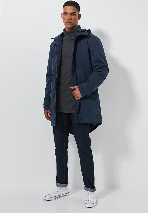 Superbalist - Padded parka jacket - navy