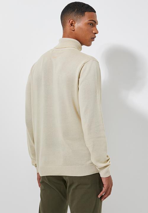 Superbalist - Premium slim fit roll neck knit - beige 