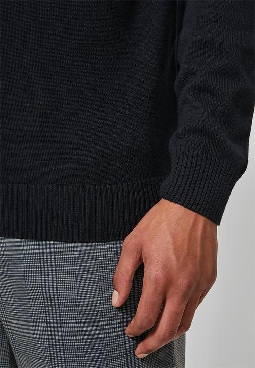 Superbalist - Premium slim fit roll neck knit - black