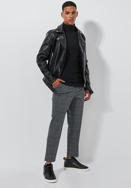 Superbalist - Premium slim fit roll neck knit - black