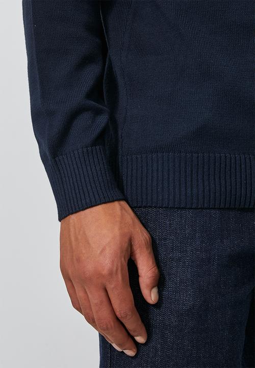 Superbalist - Premium slim fit roll neck knit - navy