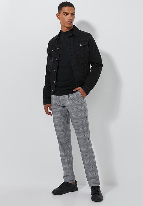 Superbalist - Slim fit high neck knit - black