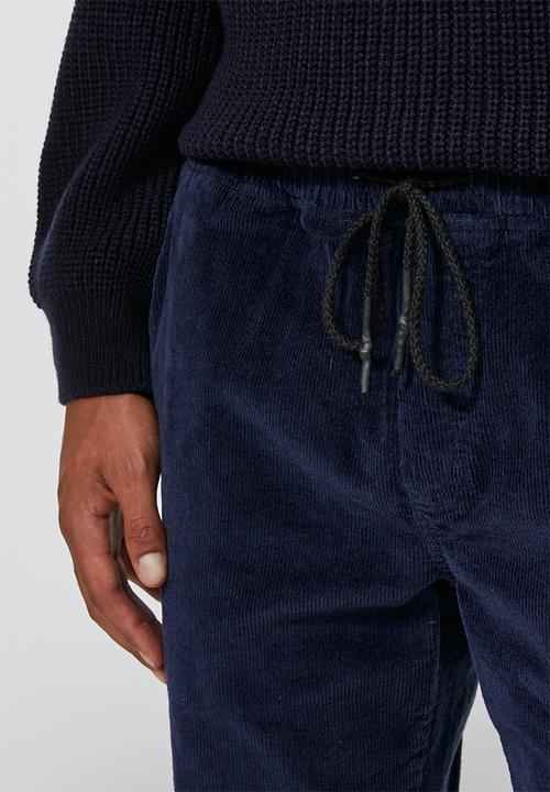 Superbalist - Elasticated waistband corduroy pants - navy