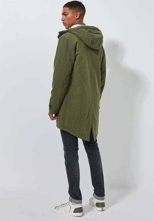 Superbalist - Padded parka jacket - khaki