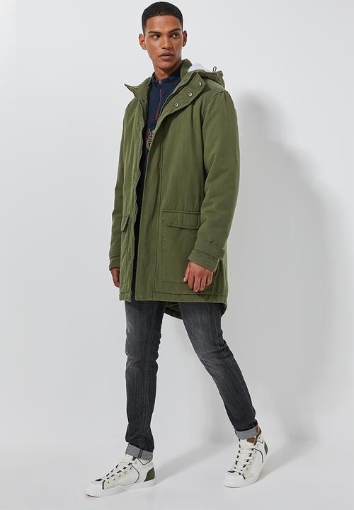 Superbalist - Padded parka jacket - khaki