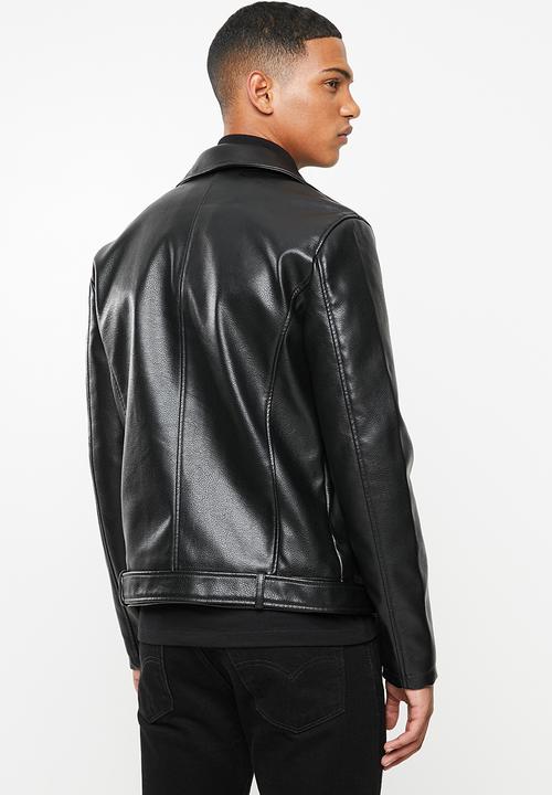 Jack & Jones - Hip biker jacket - black 