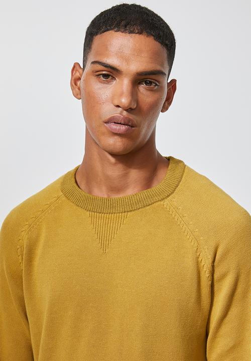 Superbalist - Premium crew knit - yellow 
