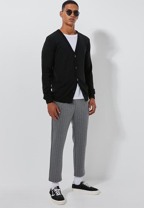 Superbalist - Lightweight button through cardi - black
