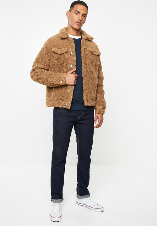 Jack & Jones - Teddy trucker - tiger eye - brown 