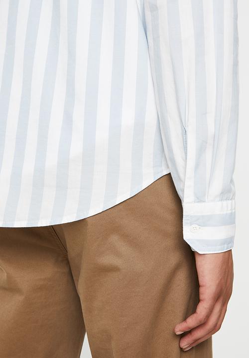 Levi’s® - Classic 1 pocket shirt - white & blue 