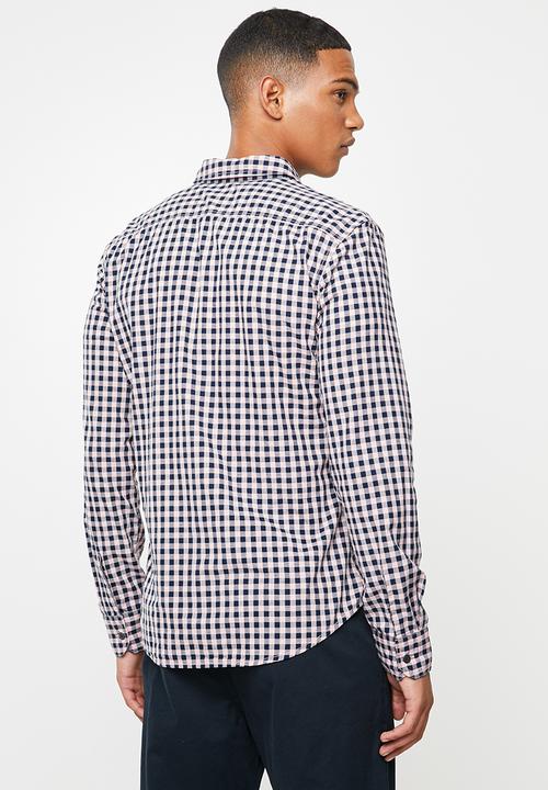 Levi’s® - Classic slim fit 1 pocket shirt - navy & pink 