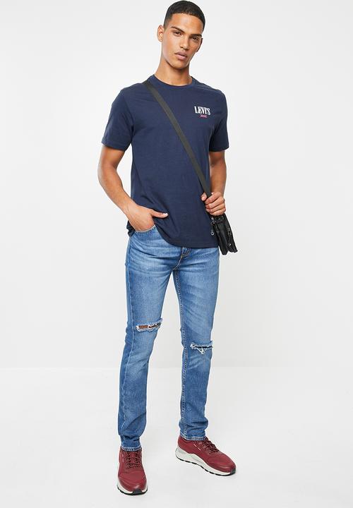 Levi’s® - Graphic set-in crew neck tee - blue