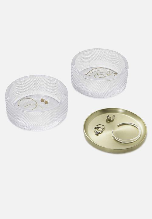 Umbra - Tesora glass box brass - gold 